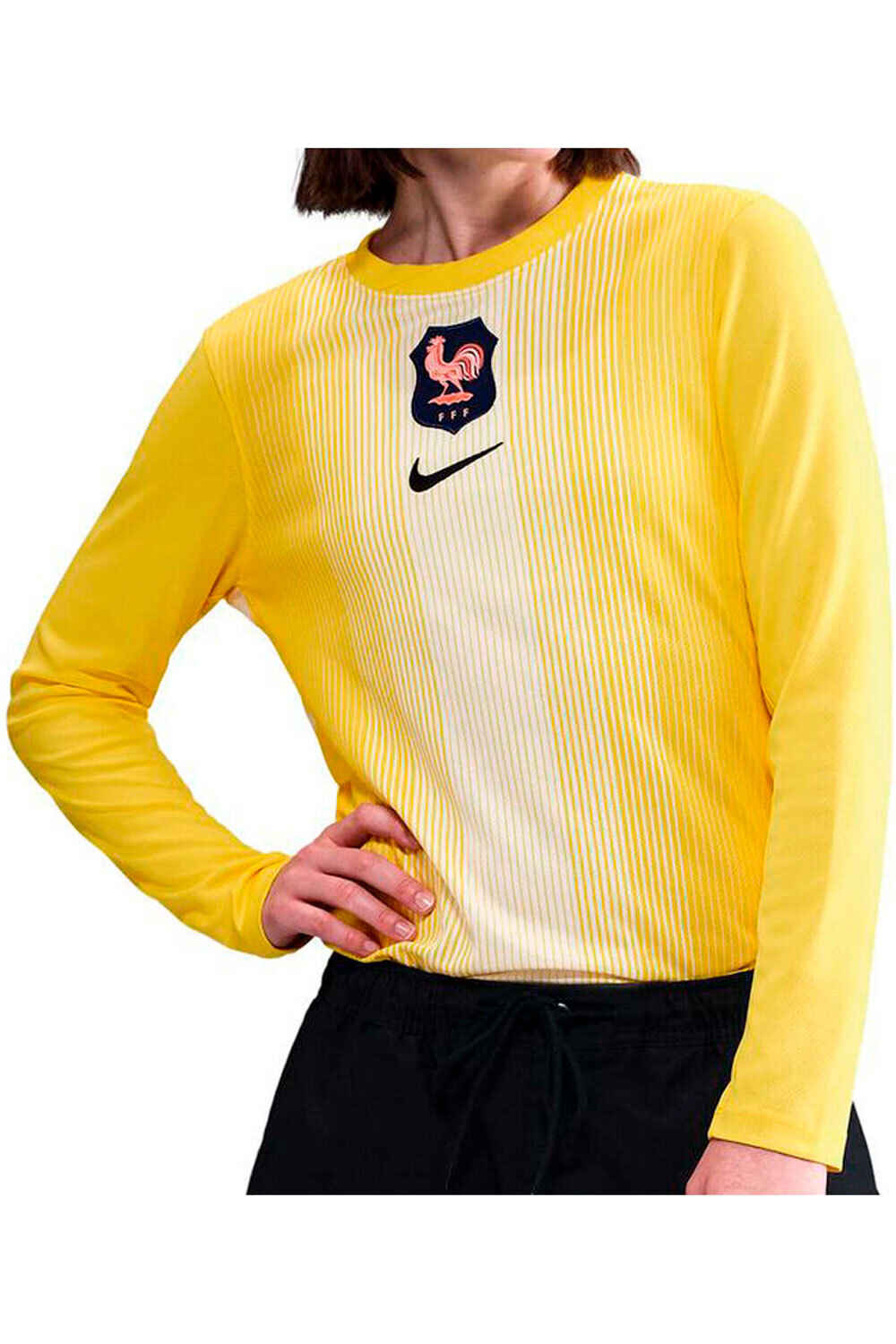 Nike camiseta de fútbol oficiales FRANCIA 25 W NK DF STAD JSY LS GK vista frontal