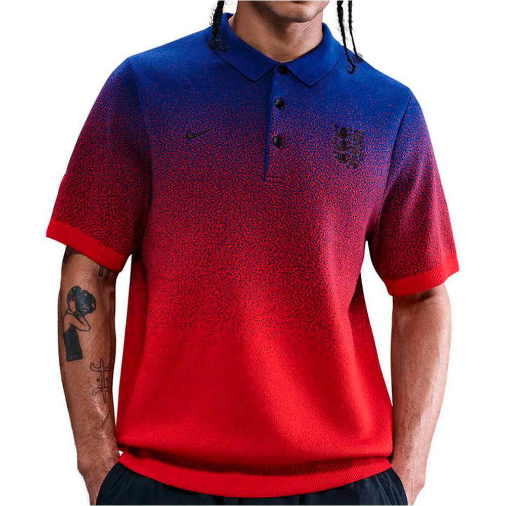 Nike camiseta de fútbol oficiales INGLATERRA 25 M NK CLUB KNIT POLO vista frontal