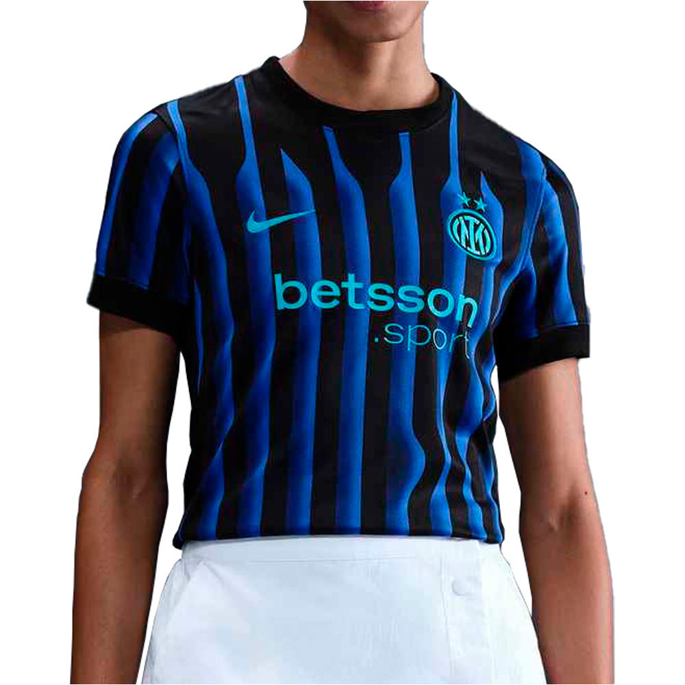 Nike camiseta de fútbol oficiales INTER 25 W NK DF STAD JSY SS HM vista frontal