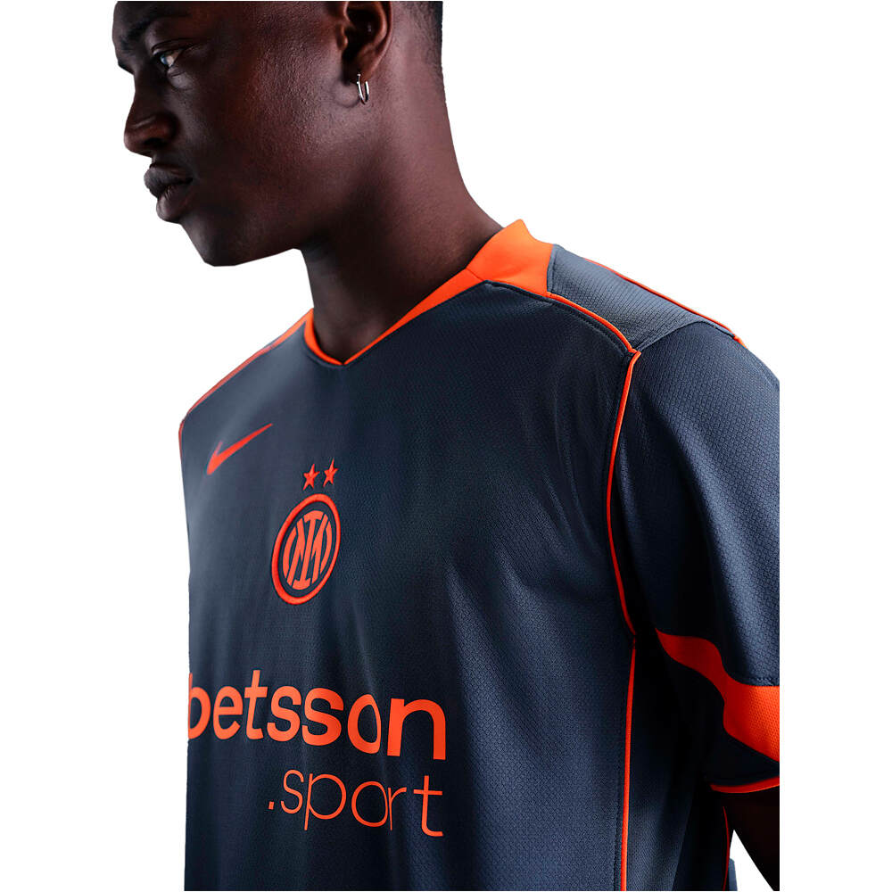 Nike camiseta de fútbol oficiales INTER M NK DF JSY SS STAD 3R vista detalle