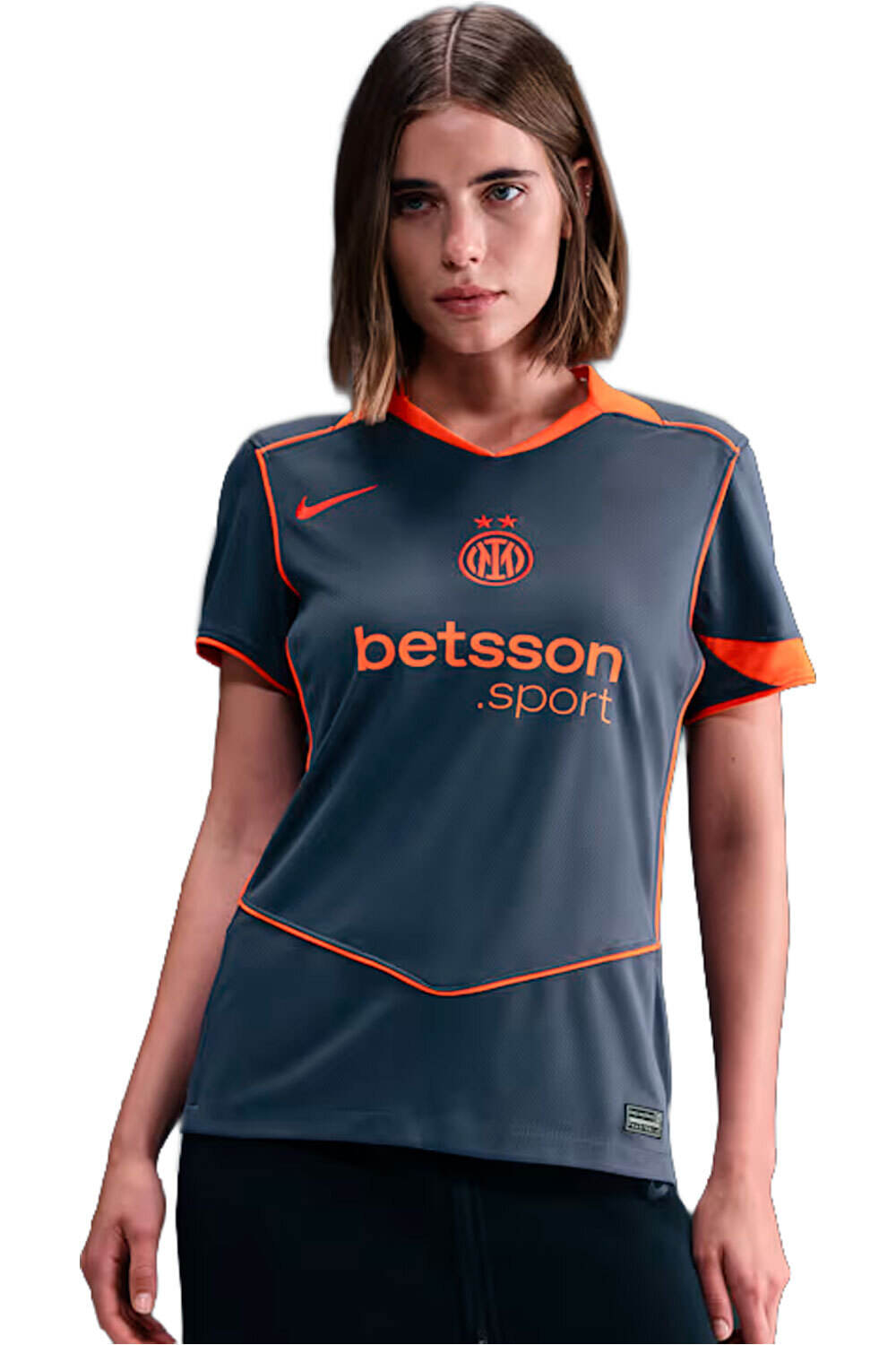 Nike camiseta de fútbol oficiales INTER W NK DF JSY SS STAD 3R vista frontal