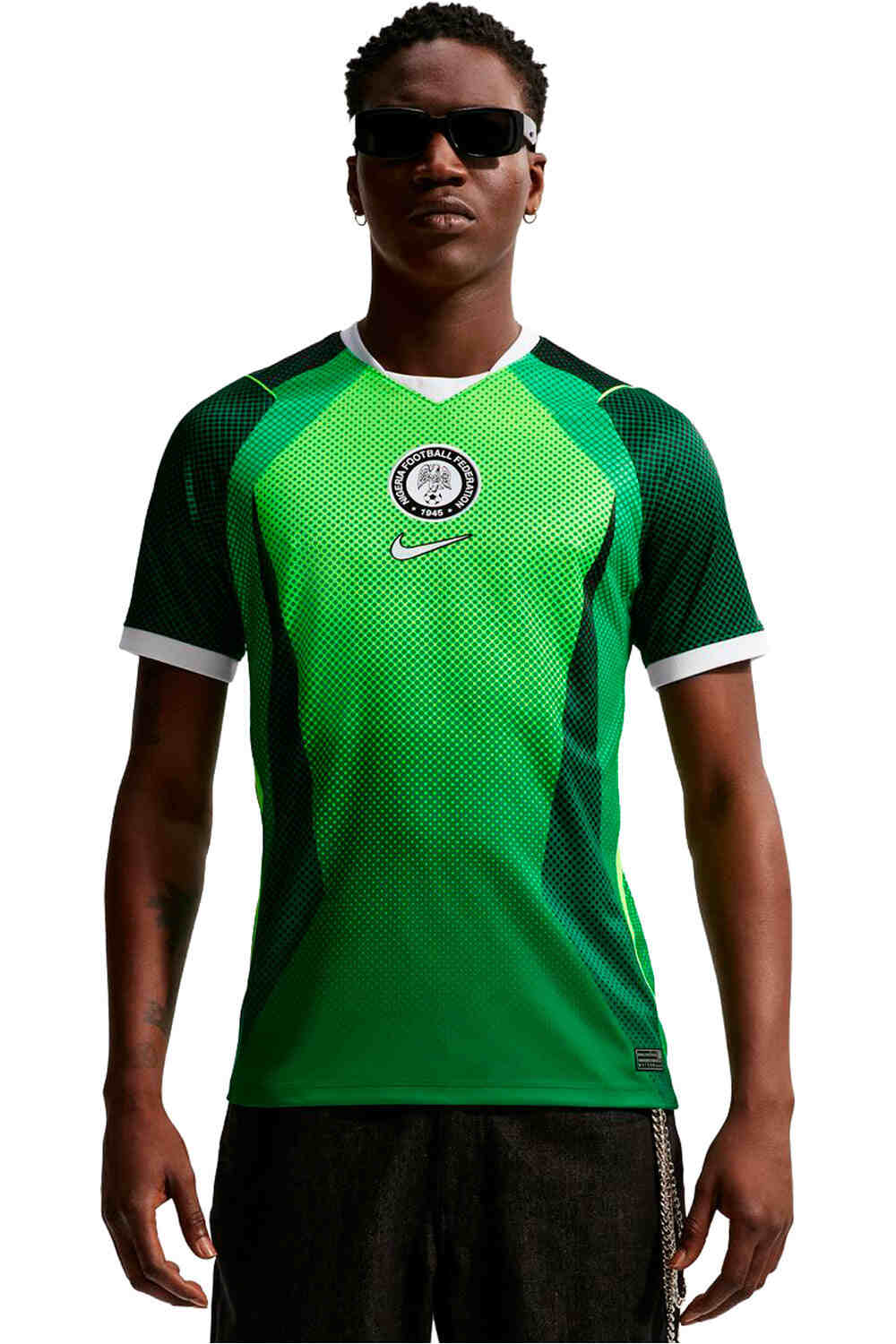 Nike camiseta de fútbol oficiales NIGERIA 26 M NK DF JSY SS STAD HM vista frontal
