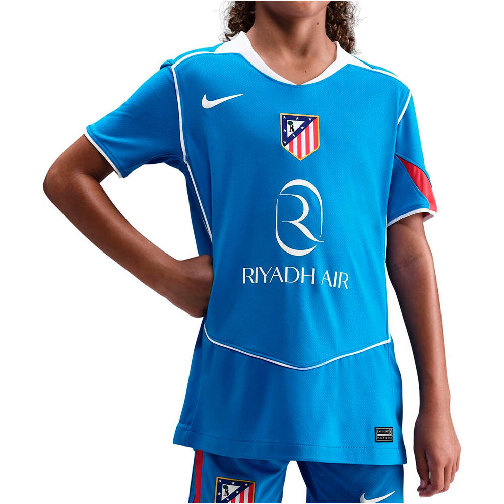 Nike camiseta de fútbol oficiales niño ATM Y NK DF JSY SS STAD 3R vista frontal