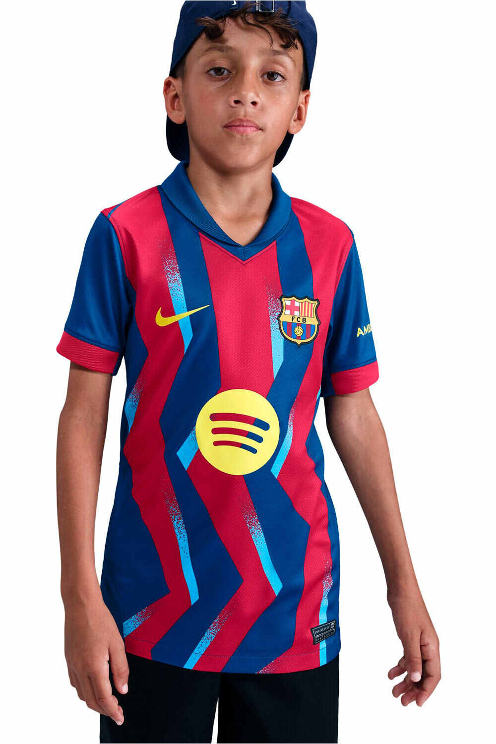 Nike camiseta de fútbol oficiales niño BARCELONA 26 Y NK DF JSY SS STAD 4R vista detalle
