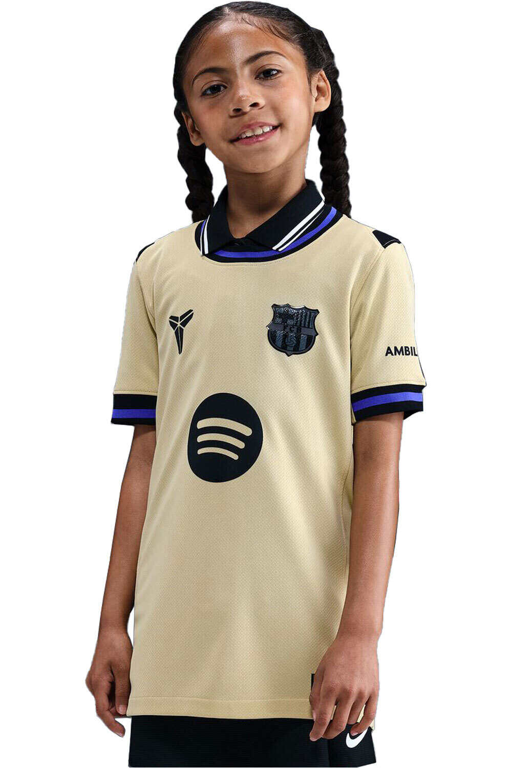 Nike camiseta de fútbol oficiales niño BARCELONA 26 Y NK DF JSY SS STAD AW vista frontal