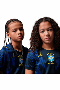 Nike camiseta de fútbol oficiales niño BRASIL 26 K NK DF JSY SS STAD AW AZ vista detalle