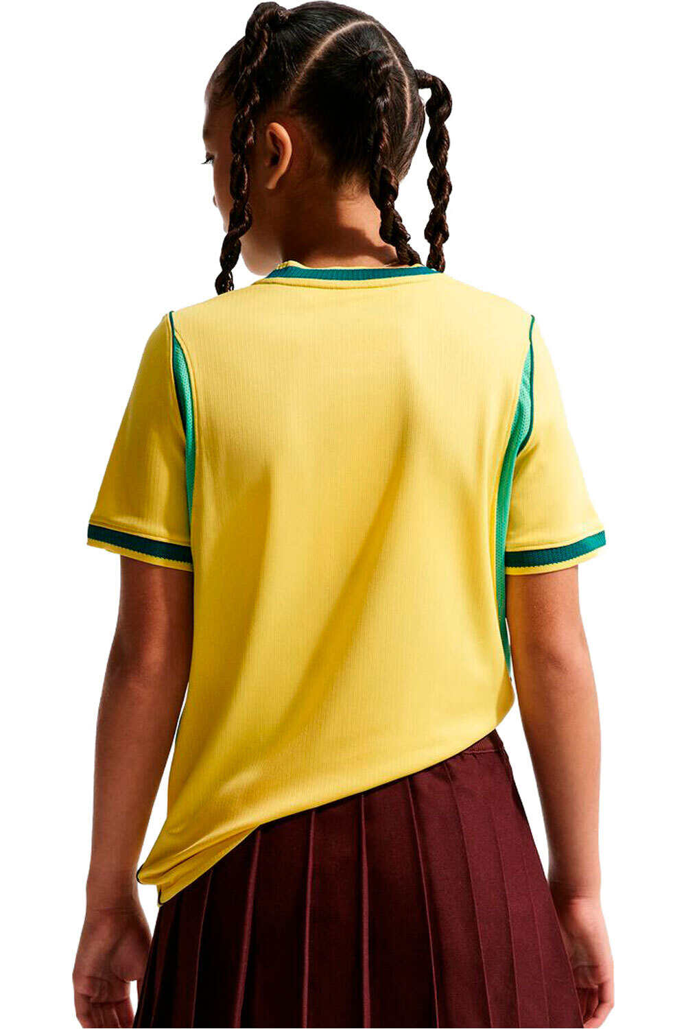 Nike camiseta de fútbol oficiales niño BRASIL 26 Y NK DF JSY SS STAD HM vista trasera