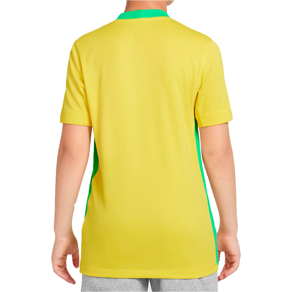 Nike camiseta de fútbol oficiales niño CBF Y NK DF STAD JSY SS HM vista trasera