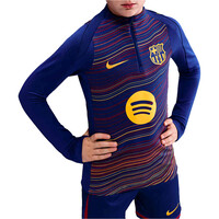 Nike camiseta de fútbol oficiales niño FCB YNK DF STRK DRILLTOP KHMPM vista frontal