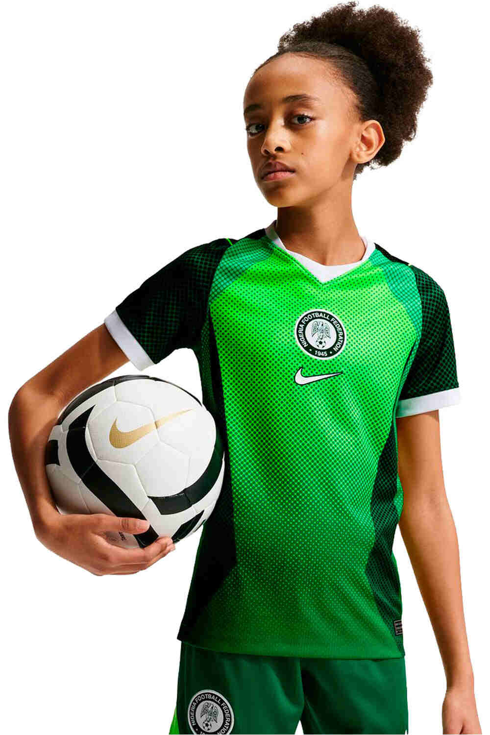 Nike camiseta de fútbol oficiales niño NIGERIA 26 Y NK DF JSY SS STAD HM vista frontal
