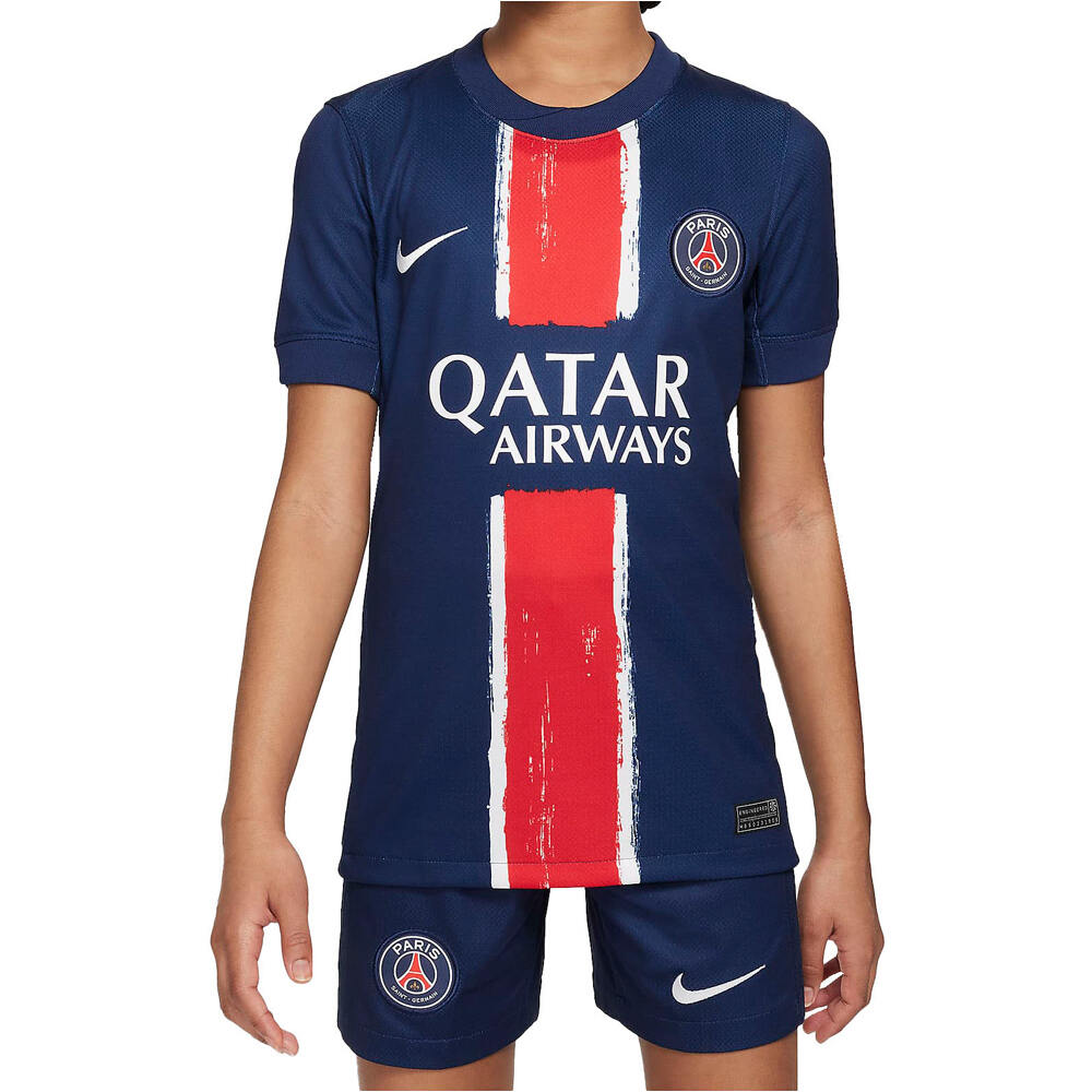Nike camiseta de fútbol oficiales niño PSG 25 Y NK DF JSY SS STAD HM vista frontal