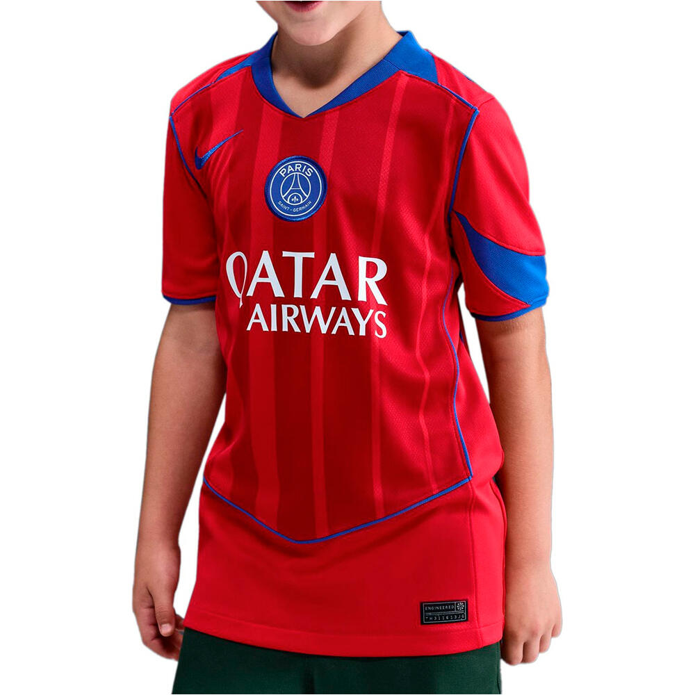 Nike camiseta de fútbol oficiales niño PSG Y NK DF JSY SS STAD 3R vista frontal