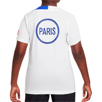 Nike camiseta de fútbol oficiales niño PSG Y NK DF STRK SS TOP K 3R vista trasera