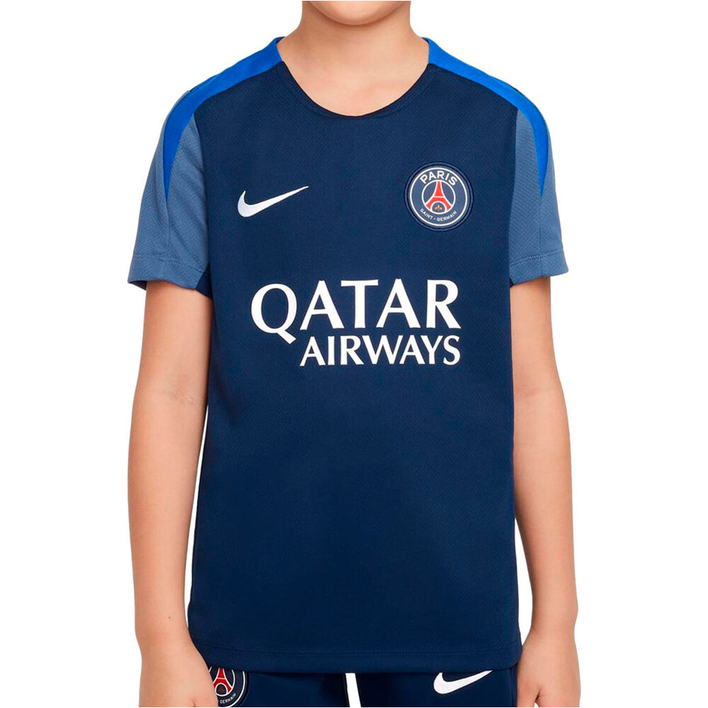 Nike camiseta de fútbol oficiales niño PSG Y NK DF STRK SS TOP K vista frontal