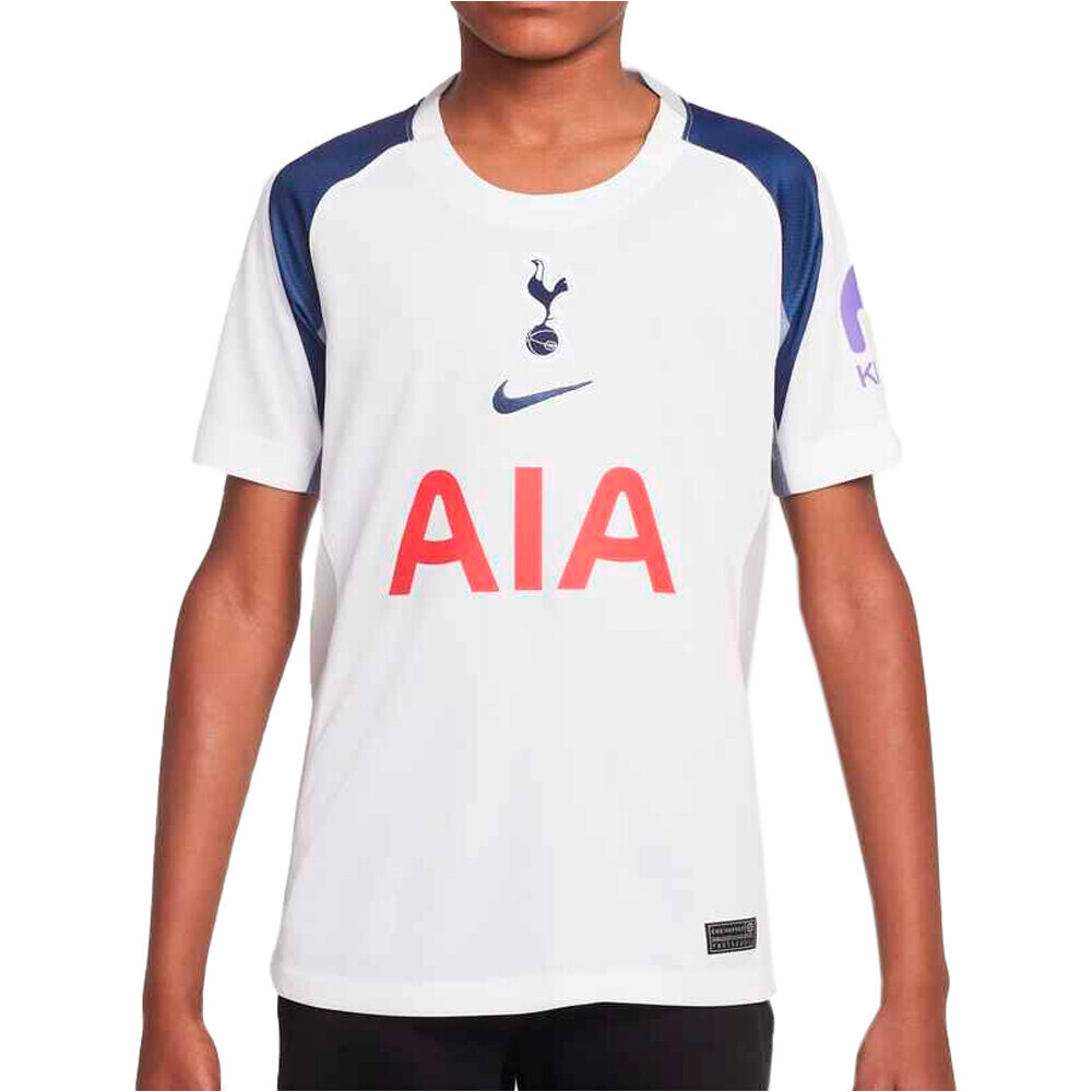 Nike camiseta de fútbol oficiales niño TOTTENHAM 25 Y NK DF JSY SS STAD HM vista frontal