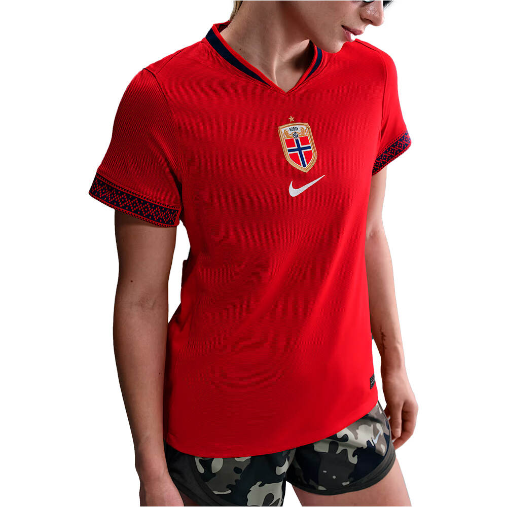 Nike camiseta de fútbol oficiales NORUEGA 25 W NK DF STAD JSY SS HM vista frontal