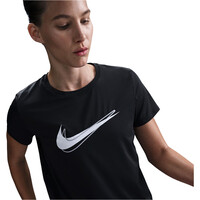 Nike camiseta entrenamiento manga corta mujer W NK ONE SWSH HBR DF SS TOP 03