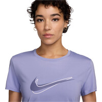 Nike camiseta entrenamiento manga corta mujer W NK ONE SWSH HBR DF SS TOP vista detalle