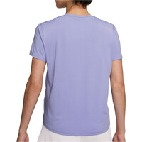 Nike camiseta entrenamiento manga corta mujer W NK ONE SWSH HBR DF SS TOP vista trasera