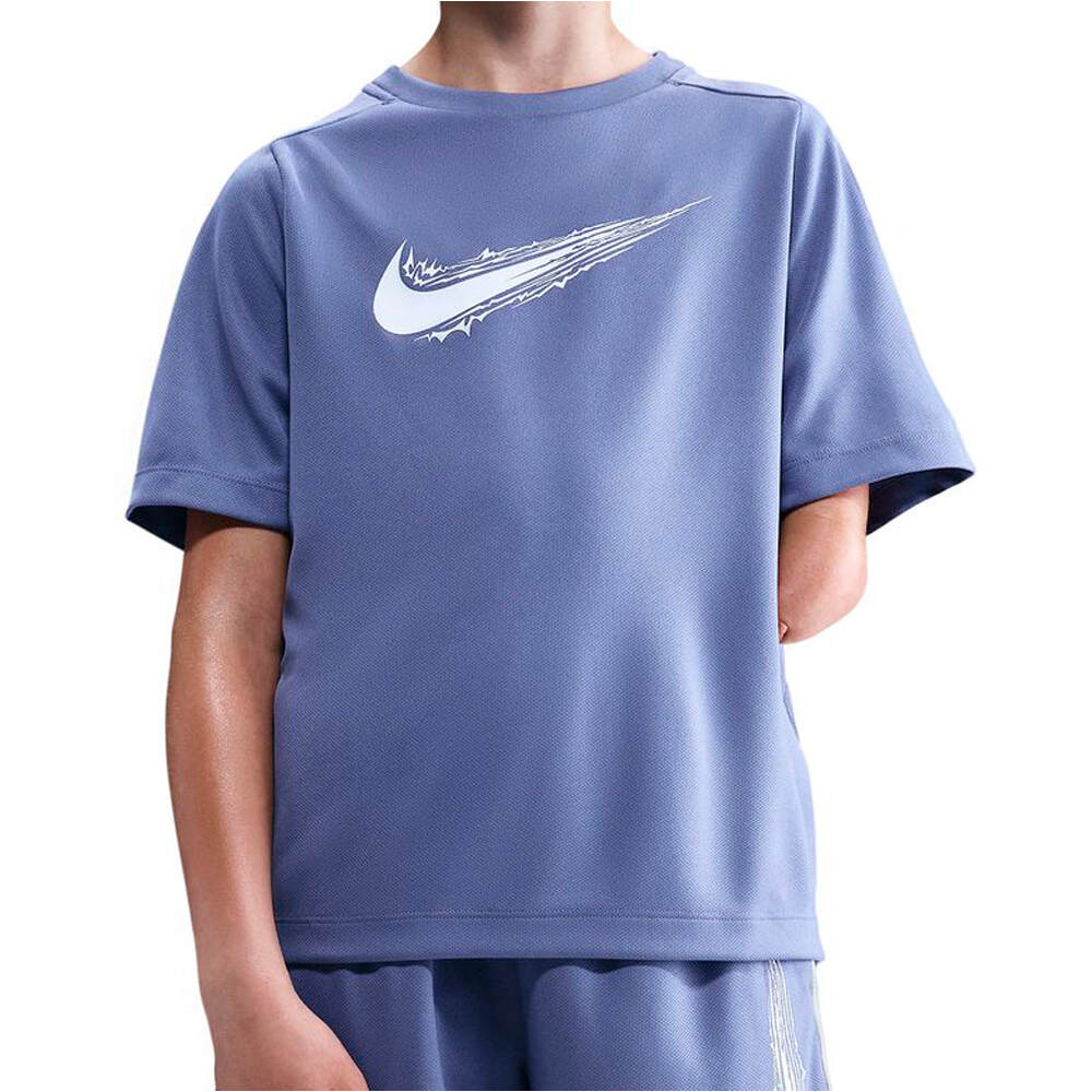 Nike camiseta entrenamiento manga corta niño B NK DF MULTI SS TOP HBR vista frontal