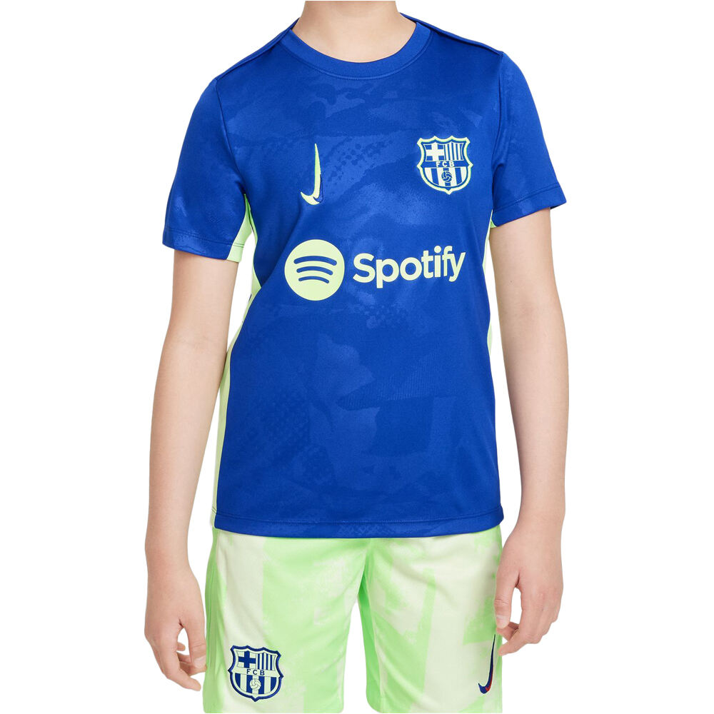Nike camiseta entrenamiento niño BARCELONA 25 YNK DF ACDPR SS TOP K 3RPM vista frontal