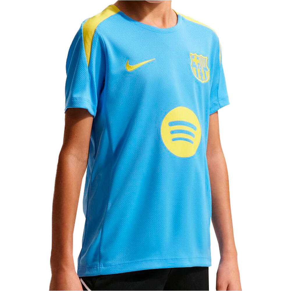 Nike camiseta entrenamiento niño BARCELONA 26 Y DF STRIKE SS TOP vista frontal