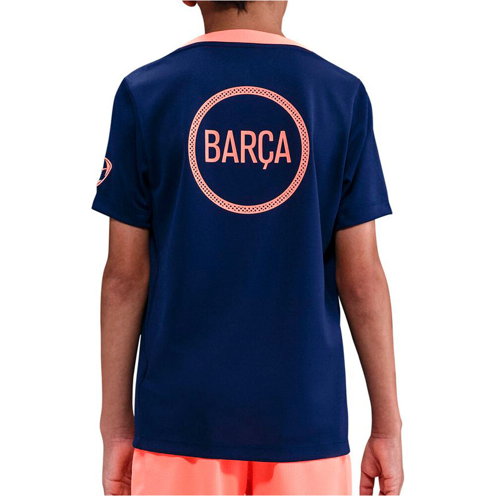 Nike camiseta entrenamiento niño BARCELONA 26 YNK DF ACDPR SS TOP K 3RPM vista trasera