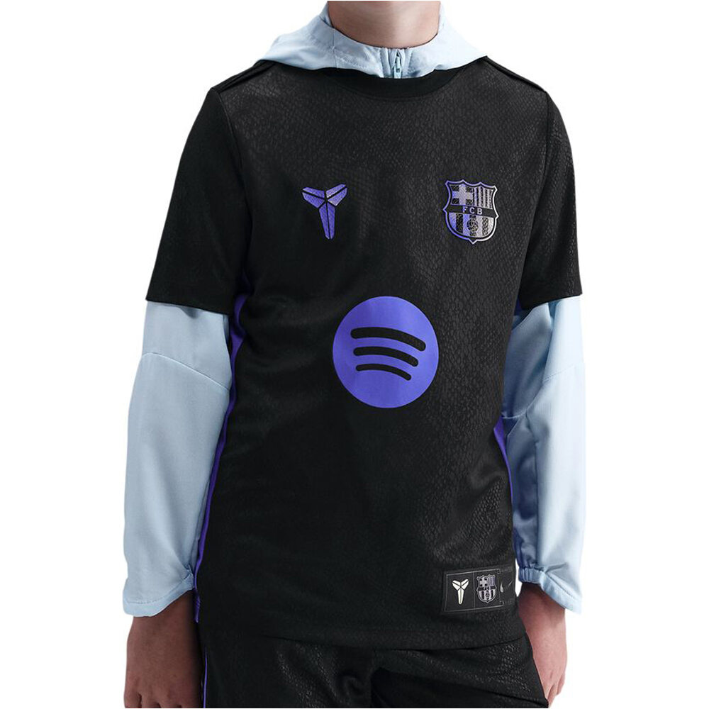 Nike camiseta entrenamiento niño BARCELONA 26 YNK DF ACDPR SS TOP K AW PM vista frontal
