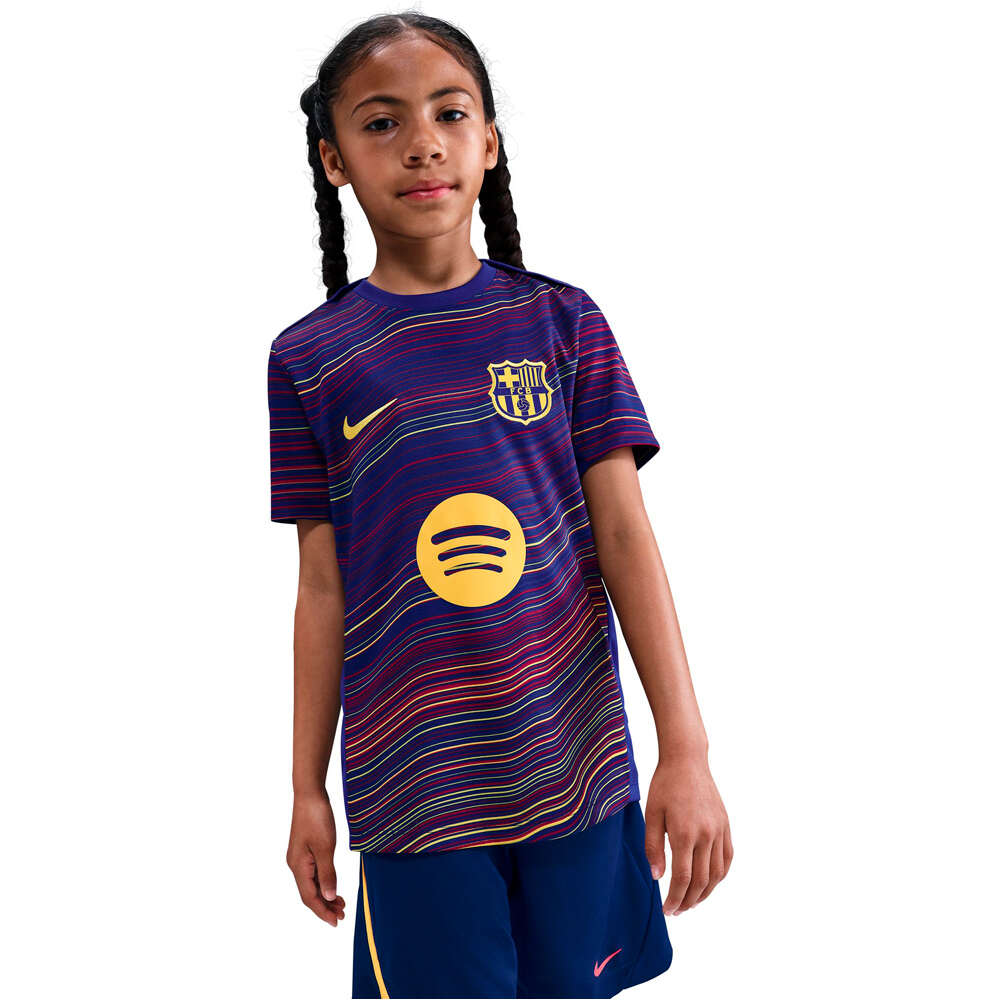 Nike camiseta entrenamiento niño BARCELONA 26 YNK DF ACDPR SS TOP K HM PM vista detalle