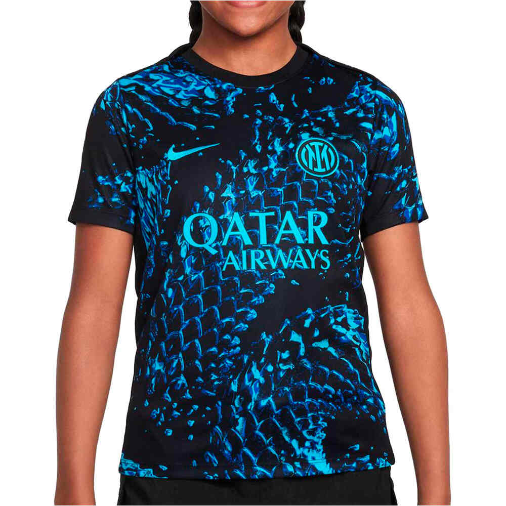 Nike camiseta entrenamiento niño INTER 25 YNK DF ACDPR SS TOP K PM vista frontal