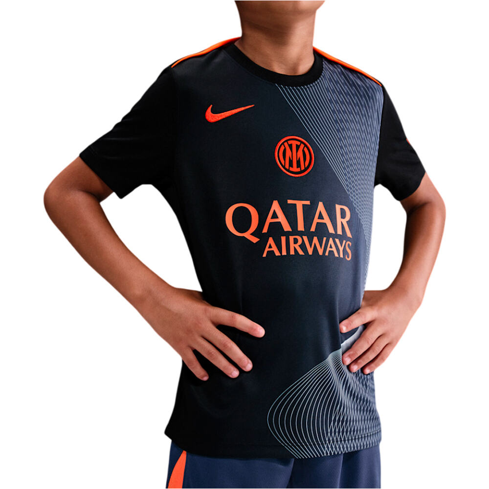 Nike camiseta entrenamiento niño INTER YNK DF ACDPR SSTOP K3RPM vista frontal