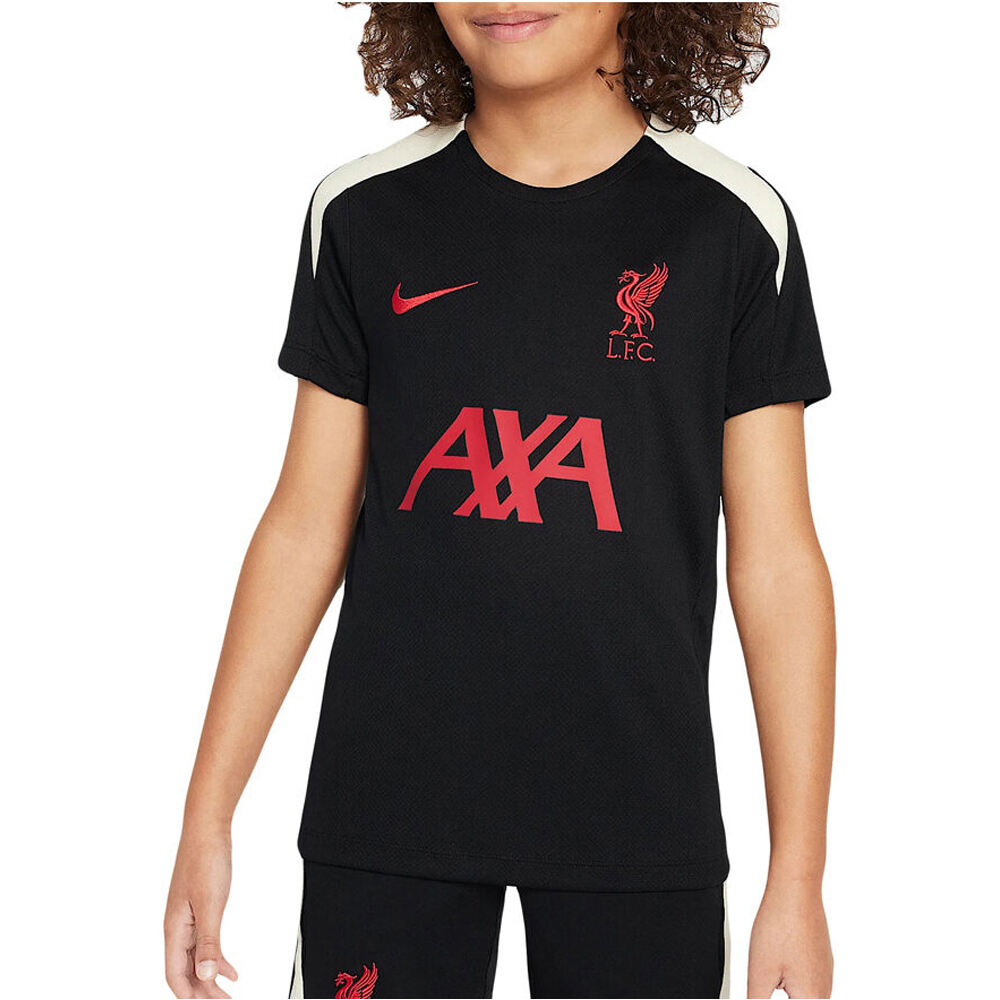 Nike camiseta entrenamiento niño LIVERPOOL 25 Y NK DF STRK SS TOP K SE vista frontal