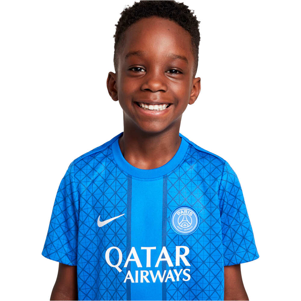 Nike camiseta entrenamiento niño PSG LKNK DF ACDPR SS TOP KHMPM vista detalle