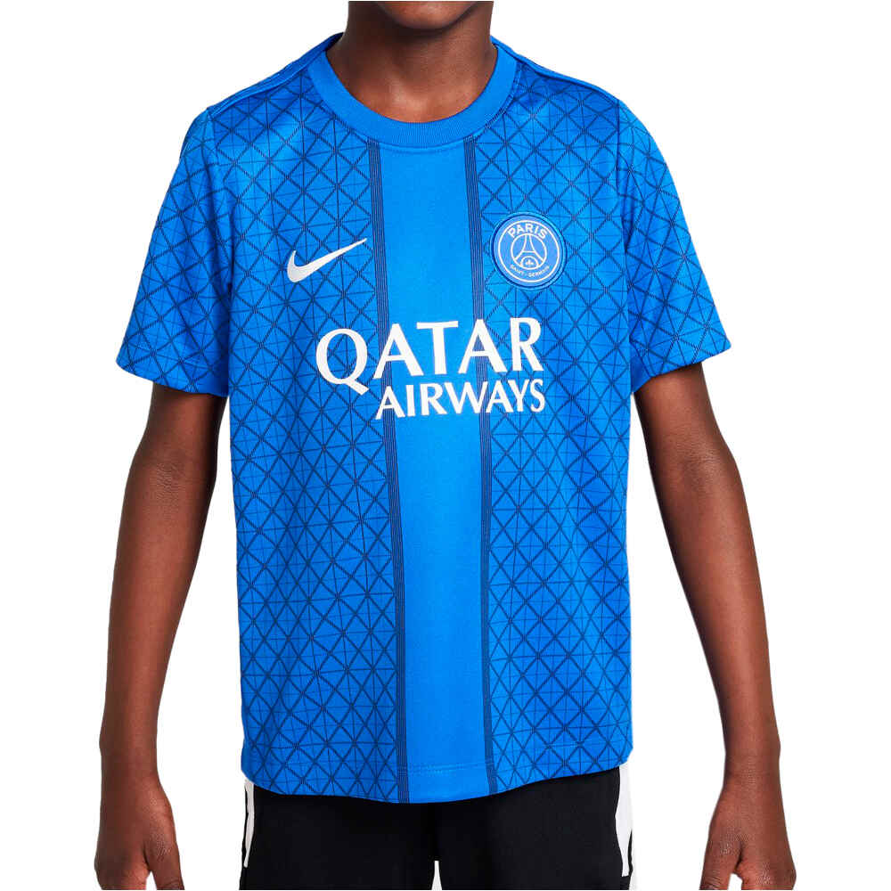 Nike camiseta entrenamiento niño PSG LKNK DF ACDPR SS TOP KHMPM vista frontal