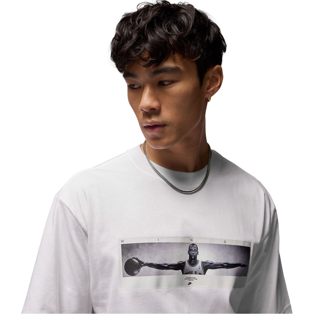 Nike camiseta manga corta hombre M J NC WINGS PHOTO SS CREW vista detalle