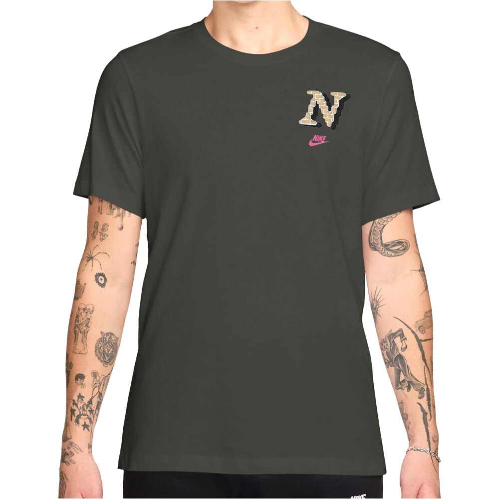 Nike camiseta manga corta hombre M NSW TEE CLUB NEO VARSITY vista frontal