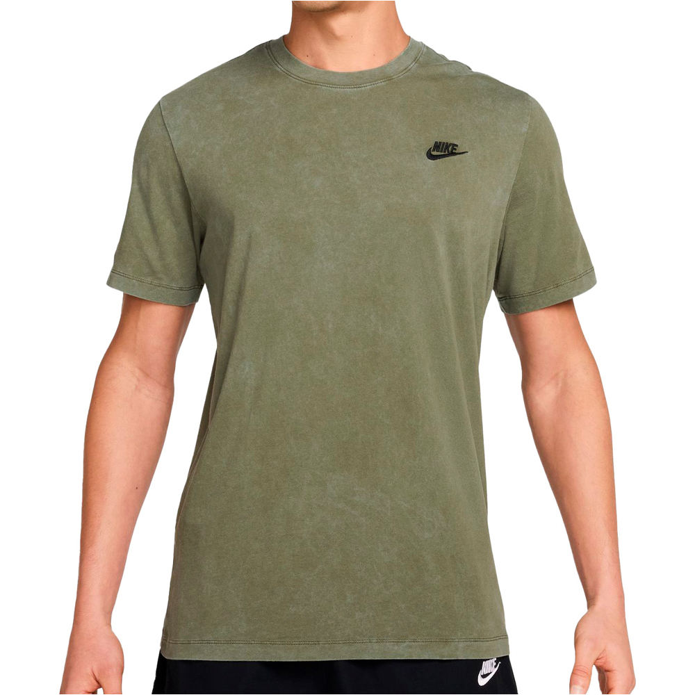 Nike camiseta manga corta hombre M NSW TEE CLUB SSNL WASH SU25 vista frontal