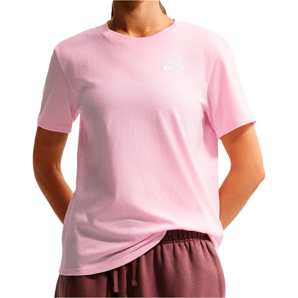 Nike camiseta manga corta mujer W NSW CLUB SS TEE vista frontal