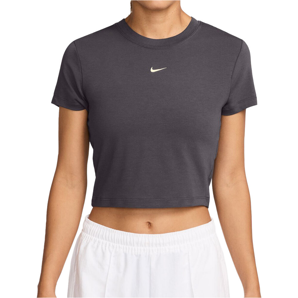 Nike camiseta manga corta mujer W NSW NK CHLL KNT CRP vista frontal