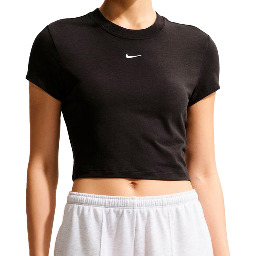 Nike camiseta manga corta mujer W NSW NK CHLL KNT CRP vista frontal