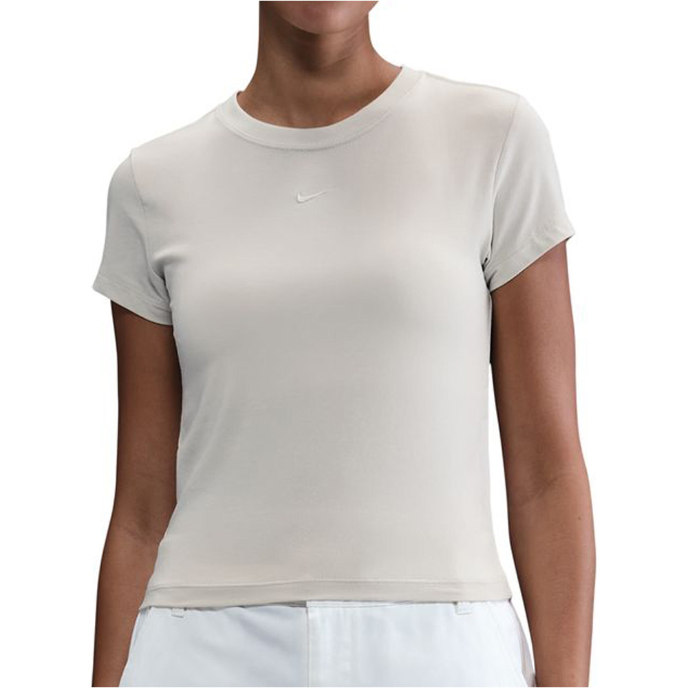 Nike camiseta manga corta mujer W NSW NK CHLL KNT MD CRP vista frontal