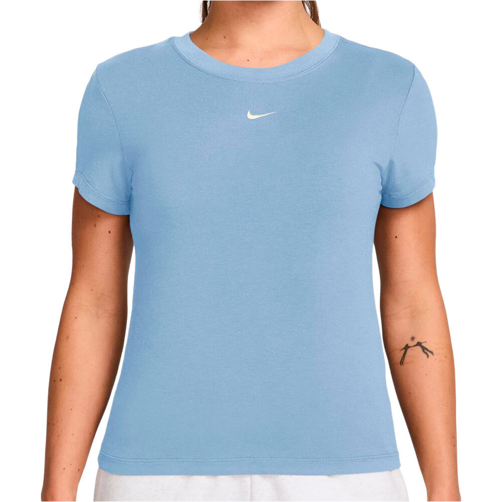 Nike camiseta manga corta mujer W NSW NK CHLL KNT MD CRP vista frontal