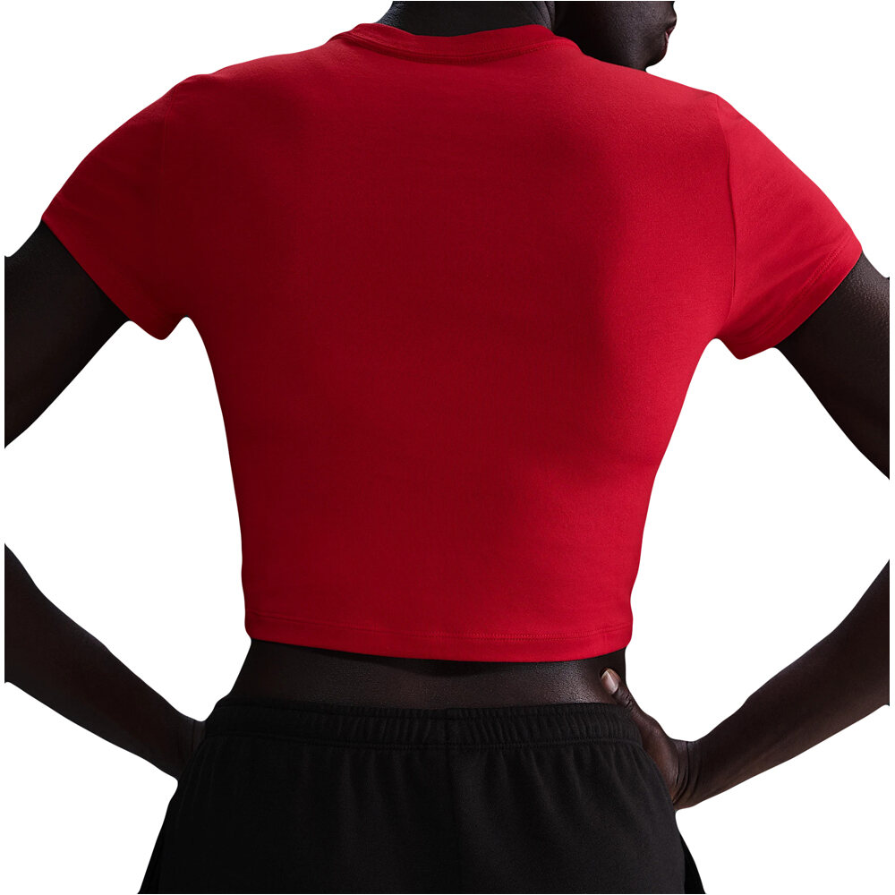 Nike camiseta manga corta mujer W NSW NK CHLL KNT TEE VDAY vista trasera