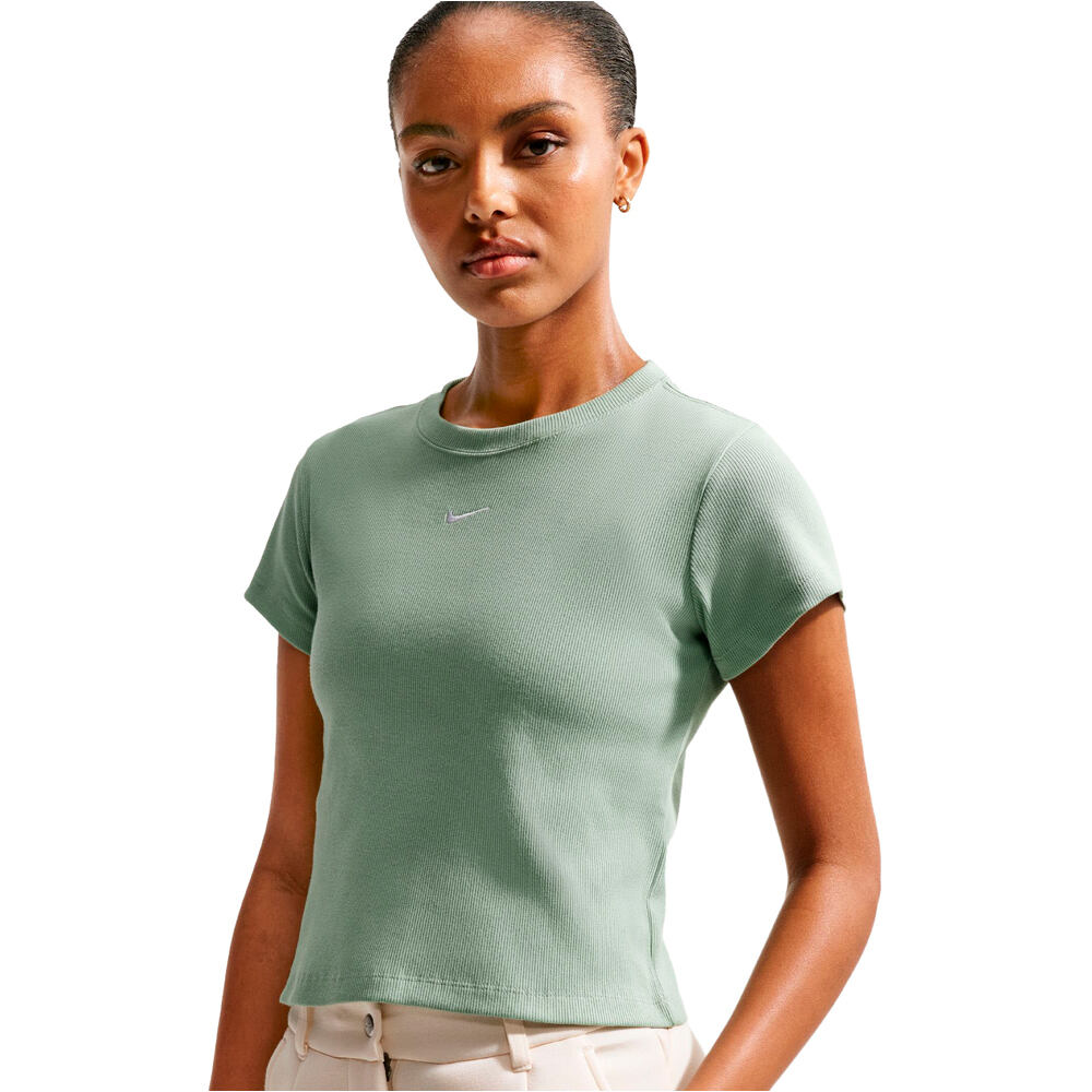 Nike camiseta manga corta mujer W NSW RIB TGHT SS TEE 04