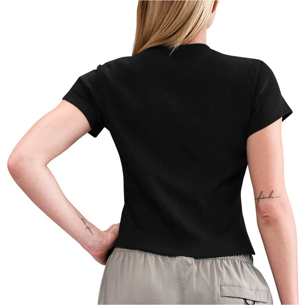 Nike camiseta manga corta mujer W NSW RIB  TGHT SS TEE vista trasera