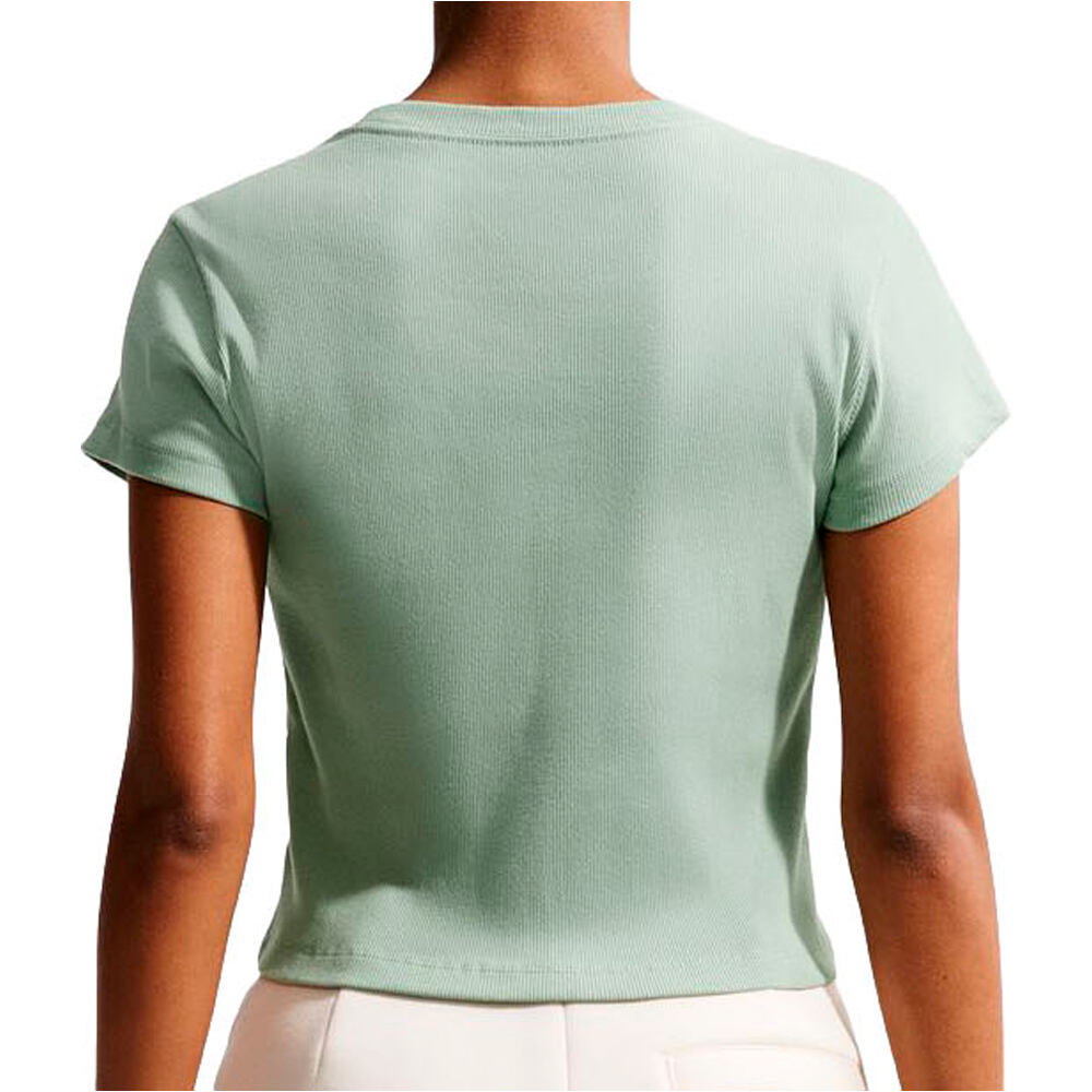 Nike camiseta manga corta mujer W NSW RIB TGHT SS TEE vista trasera