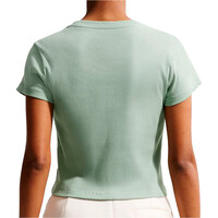 Nike camiseta manga corta mujer W NSW RIB TGHT SS TEE vista trasera