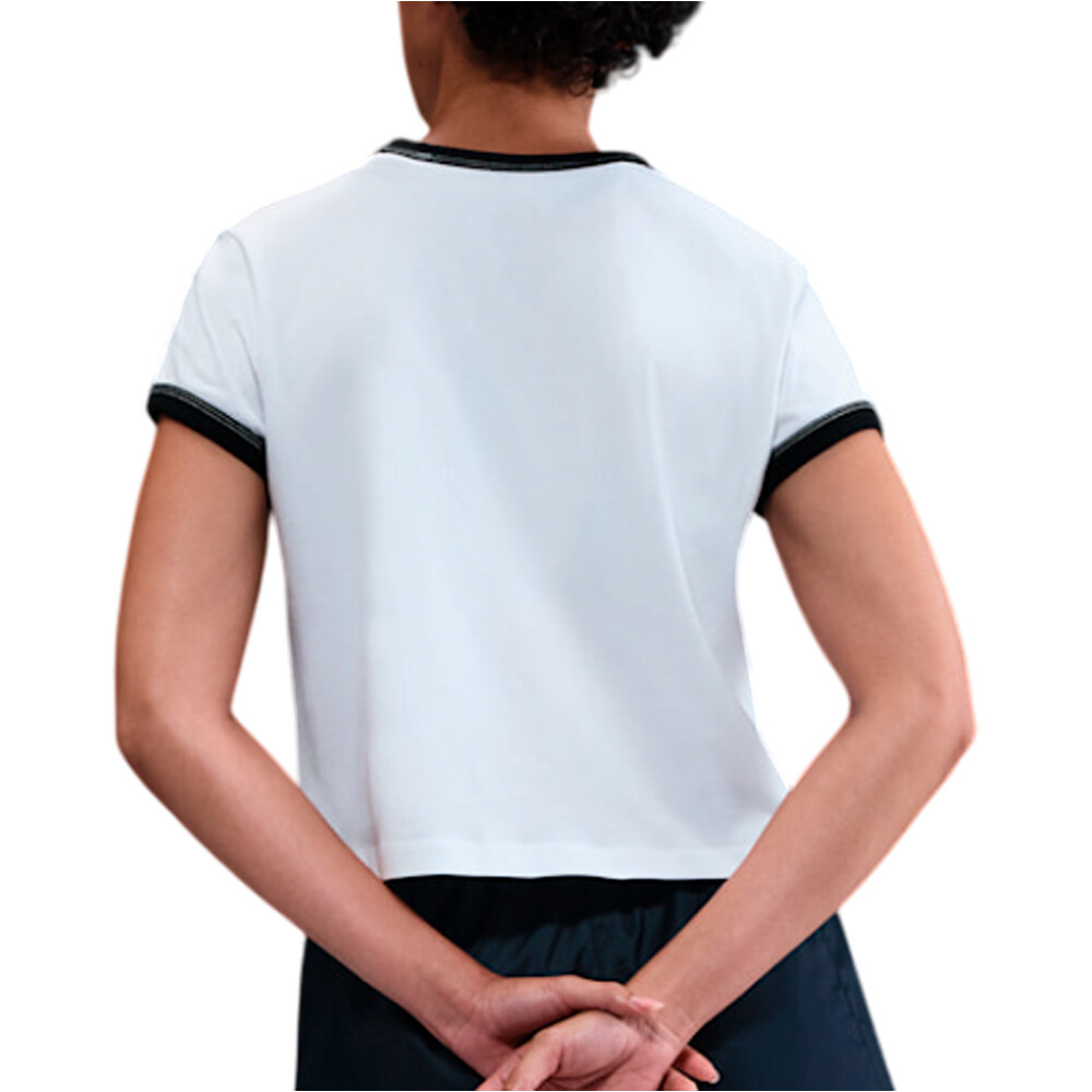 Nike camiseta manga corta mujer W NSW SS RINGER TEE VNTG RUN vista trasera