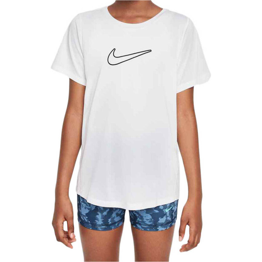 Nike camiseta manga corta niña G NK DF ONE STD SS TOP HBR vista frontal