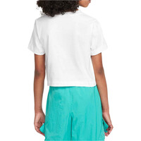 Nike camiseta manga corta niña G NSW TEE CROP FUTURA HBR vista trasera
